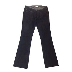 Paige Jeans Rising Glen High Waist Bootcut Jeans Women Sz  Blue Distressed